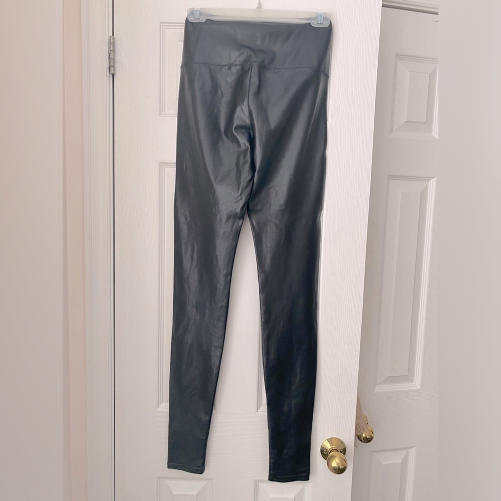 Aritzia Black Pleather Leggings